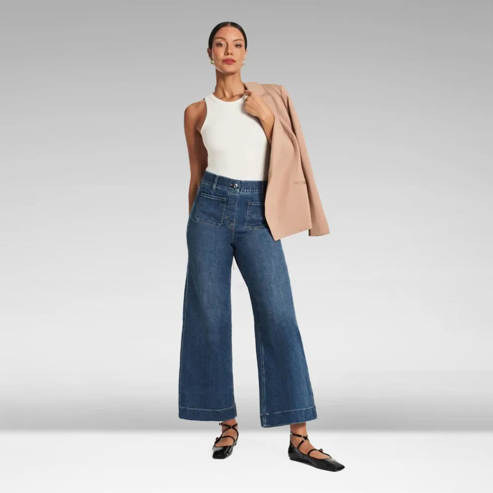 👖Tummy Control Croppe Wide-Leg Jeans ⭐ 2026 Best Selling Jeans
