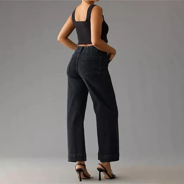 👖Tummy Control Croppe Wide-Leg Jeans ⭐ 2026 Best Selling Jeans